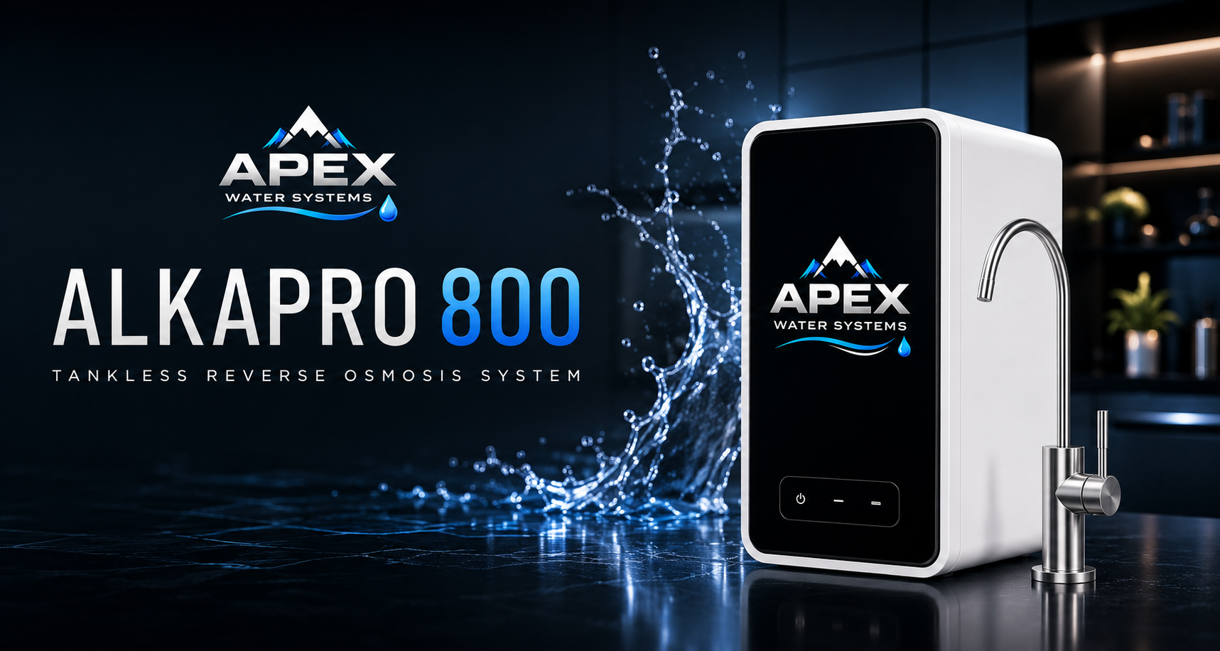 Apex AlkaPro 800 premium tankless reverse osmosis system