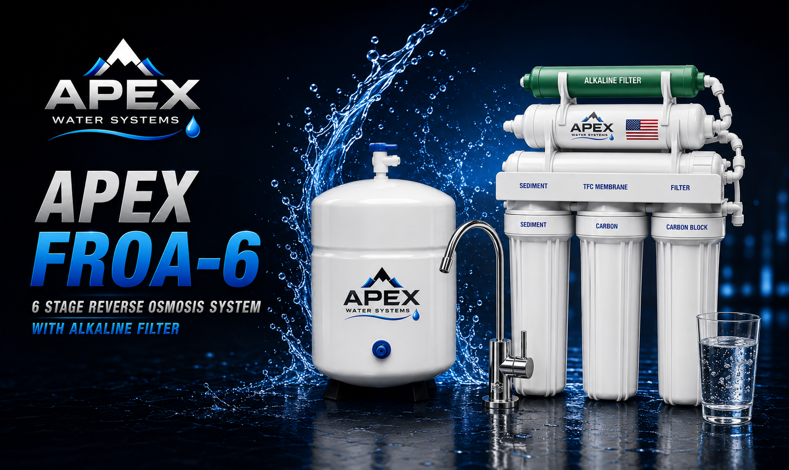 Apex FROA-6 six-stage reverse osmosis system