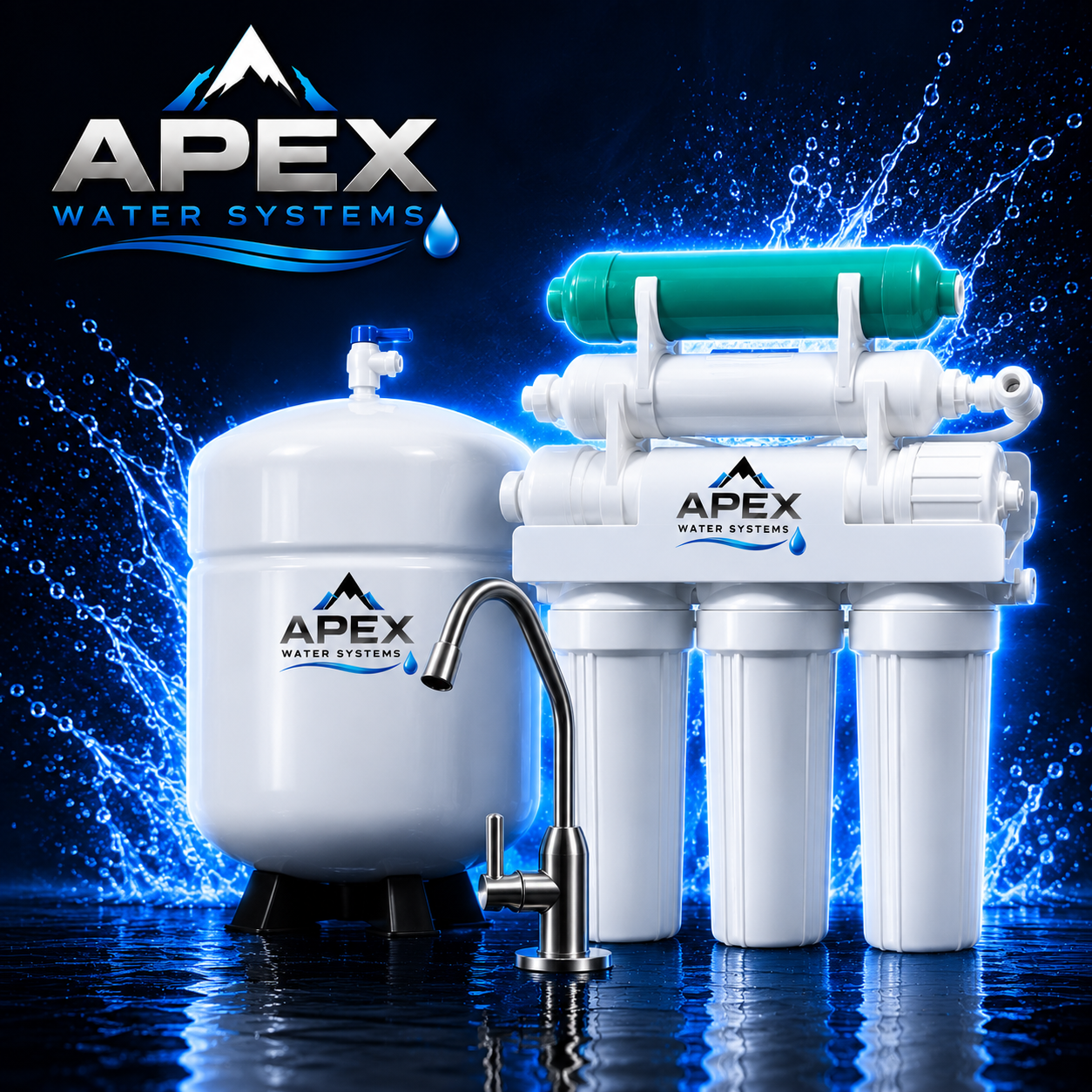 Apex reverse osmosis drinking water system